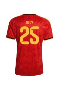 Belgia Nathan Ngoy #25 Jalkapallovaatteet Kotipaita MM-kisat 2026 Lyhythihainen